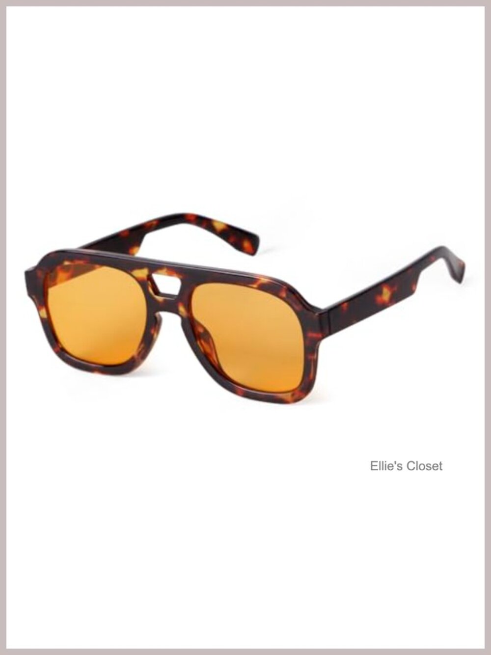 Oversized Retro Aviator Sunglasses UV400 Protection Unisex